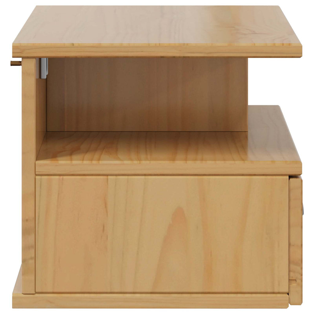 vidaXL Nachttisch HILL Honigbraun 40 x 31 x 27 cm Massives Kiefernholz