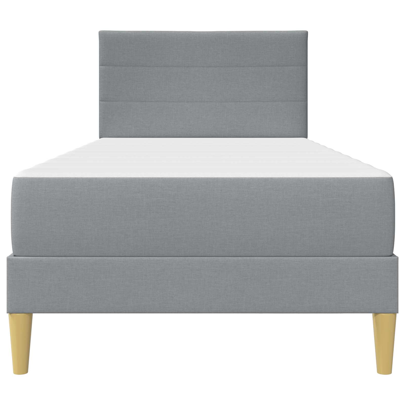 vidaXL Bettrahmen Hellgrau 80 x 200 cm Polyester
