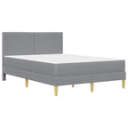 vidaXL Bettrahmen vidaXL Bettrahmen Hellgrau 120 x 190 cm Polyester