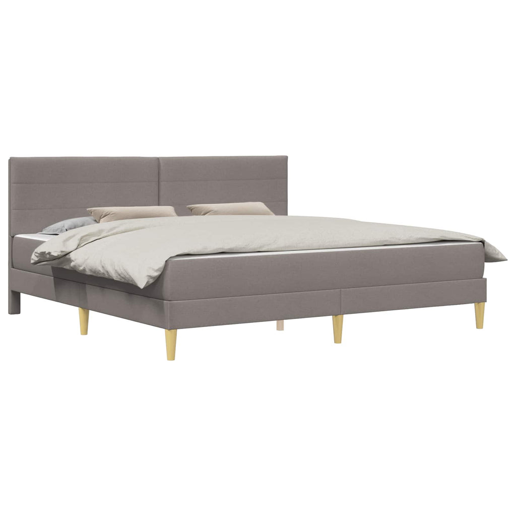 vidaXL Bettrahmen 200 x 200 cm Taupe
