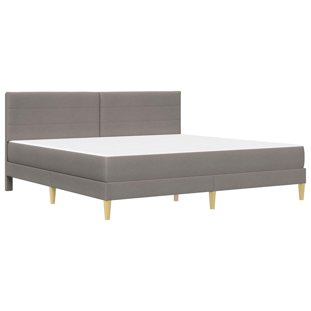 vidaXL Bettrahmen 200 x 200 cm Taupe