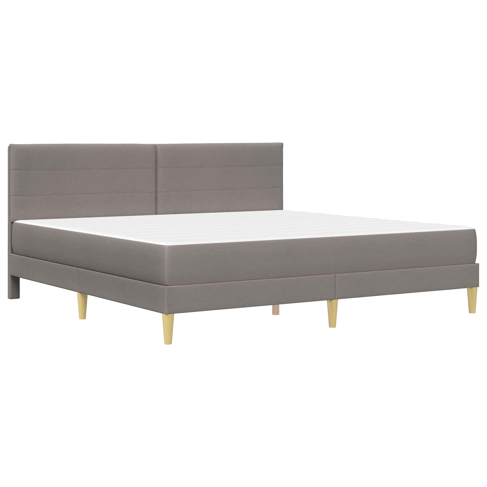vidaXL Bettrahmen 200 x 200 cm Taupe