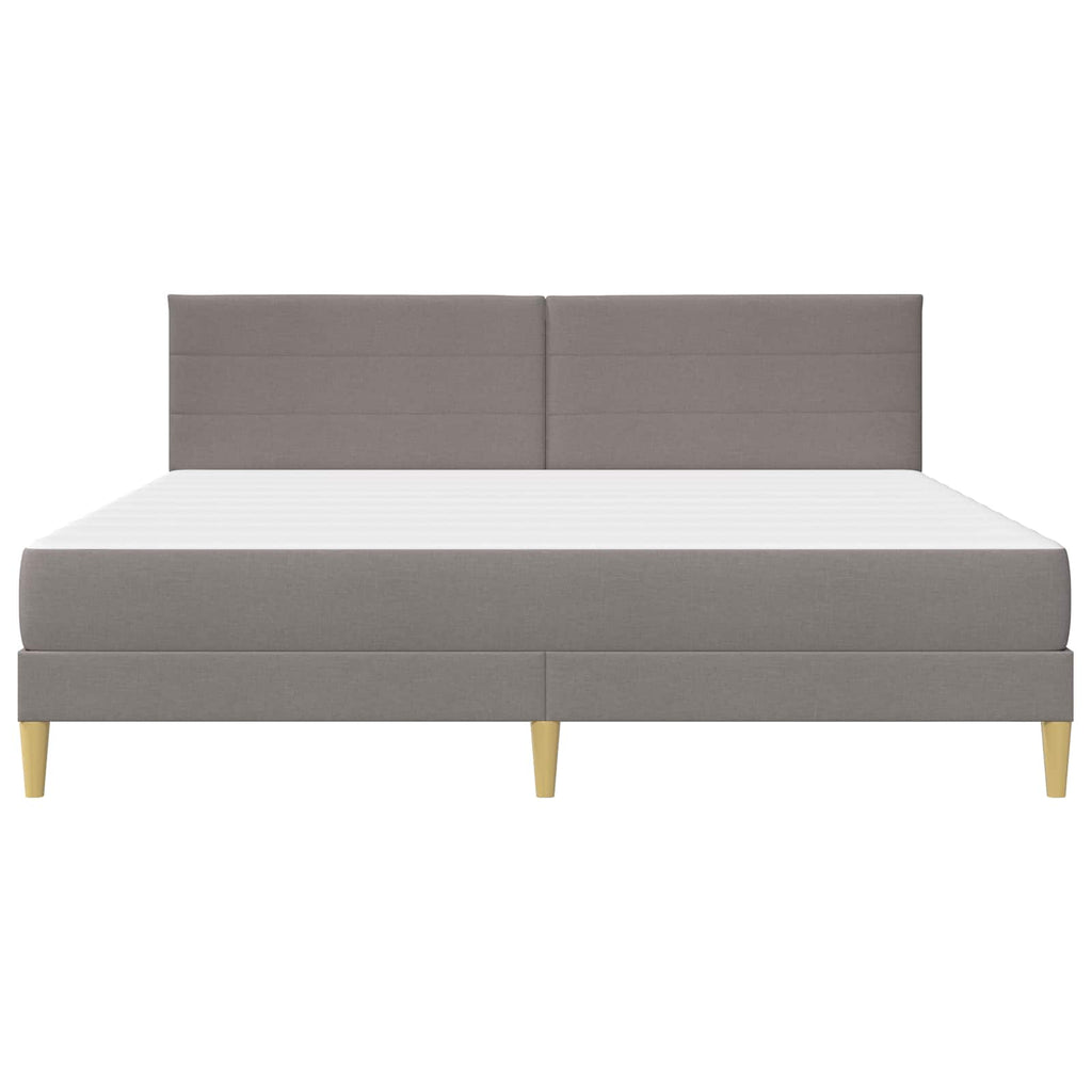 vidaXL Bettrahmen 200 x 200 cm Taupe
