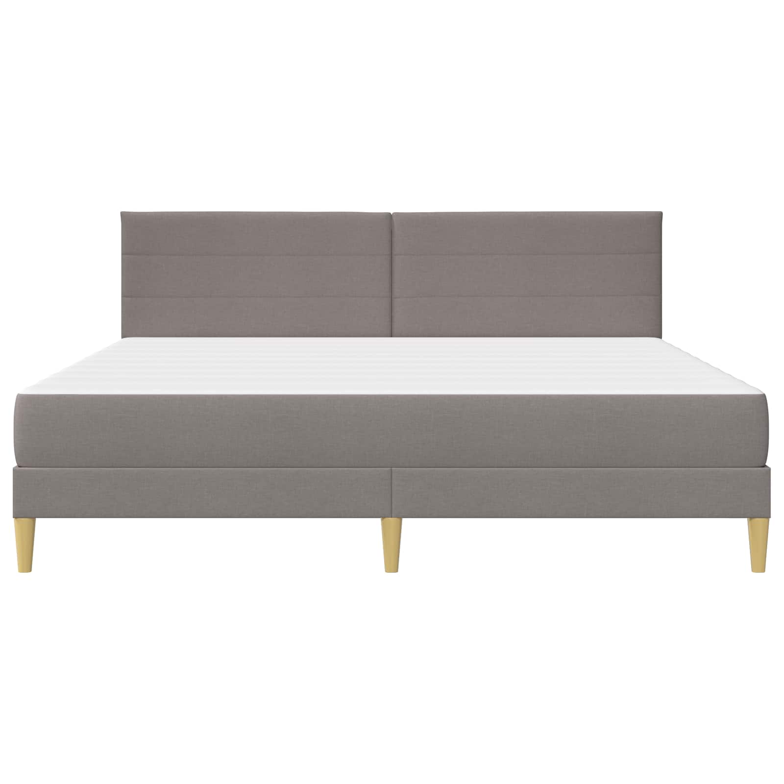 vidaXL Bettrahmen 200 x 200 cm Taupe