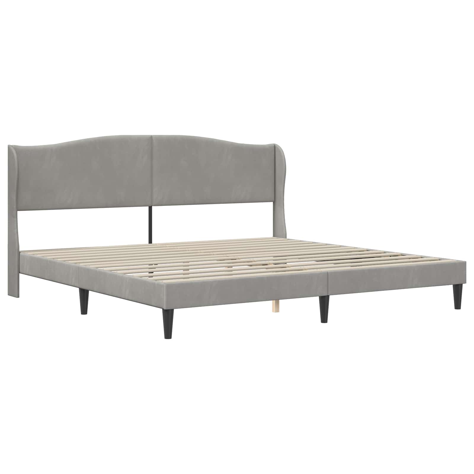 vidaXL Bettgestell mit Stauraum und Kopfteil 2 pcs Holzwerkstoff
