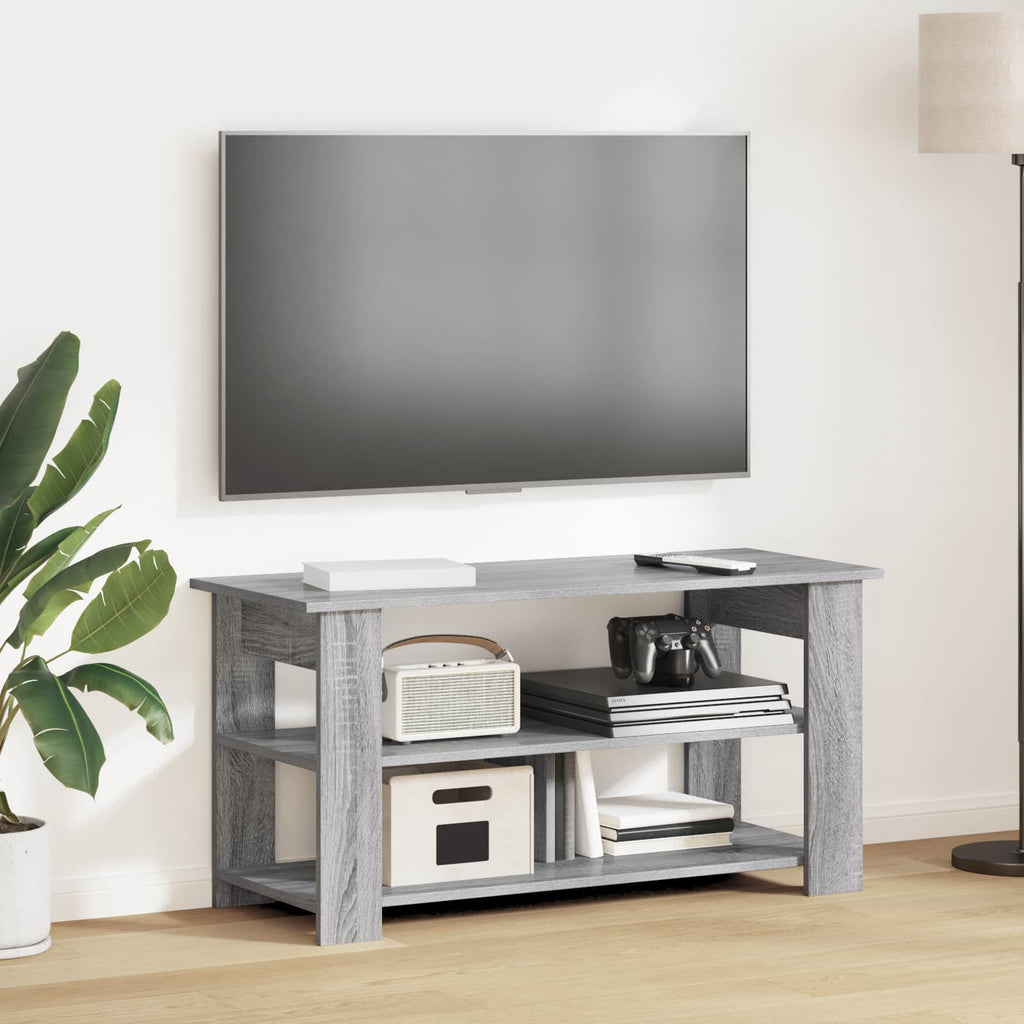 vidaXL TV-Ständer Graues Sonoma 100 x 40 x 50 cm