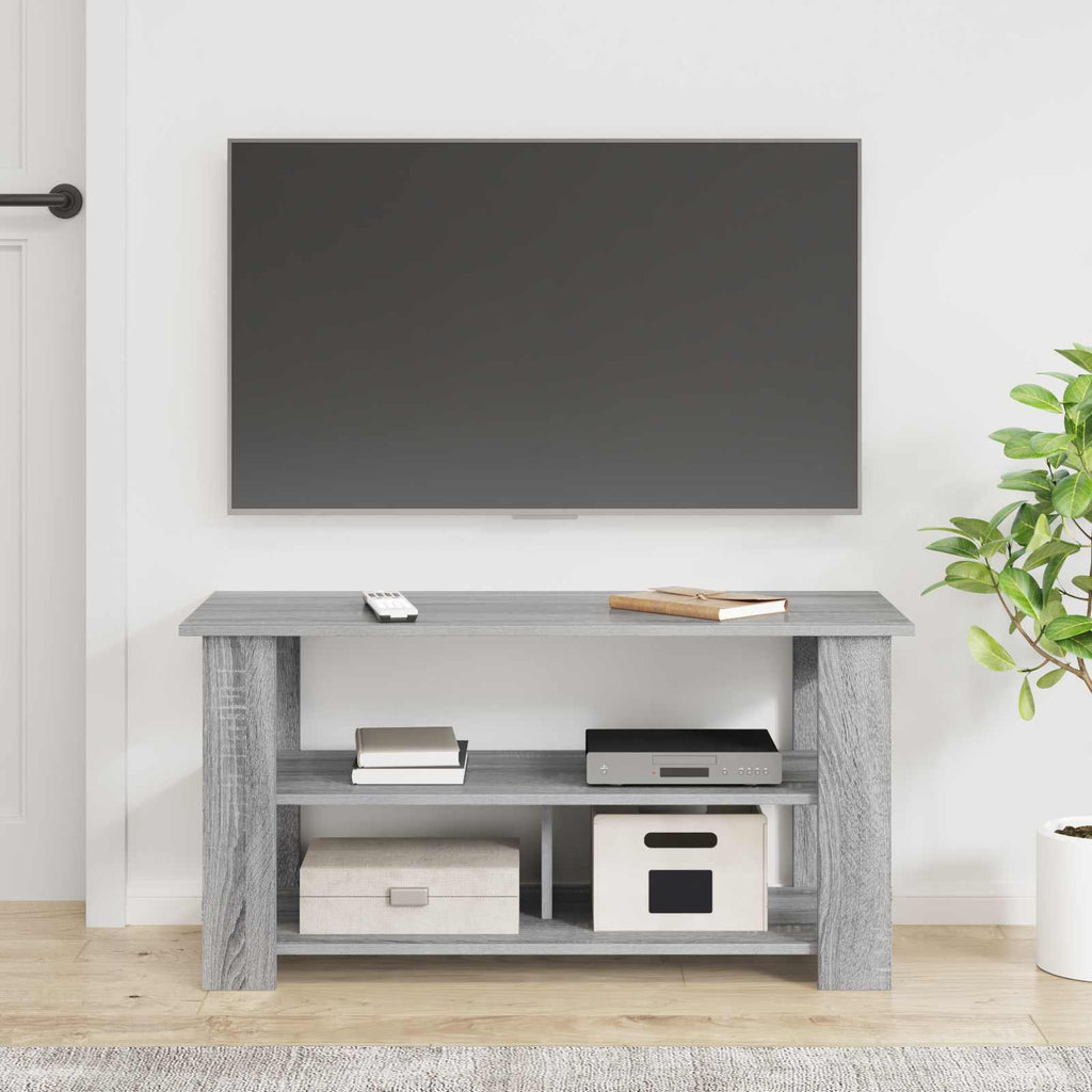 vidaXL TV-Ständer Graues Sonoma 100 x 40 x 50 cm