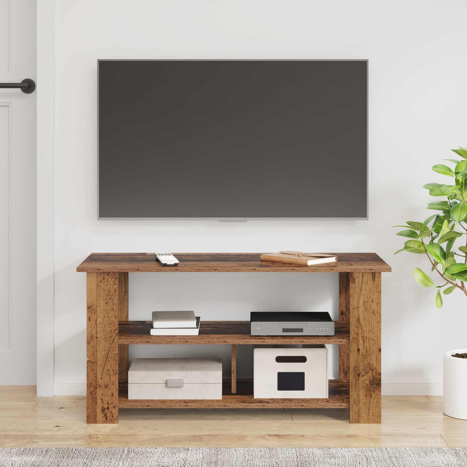 vidaXL TV-Ständer Altholz 100 x 40 x 50 cm