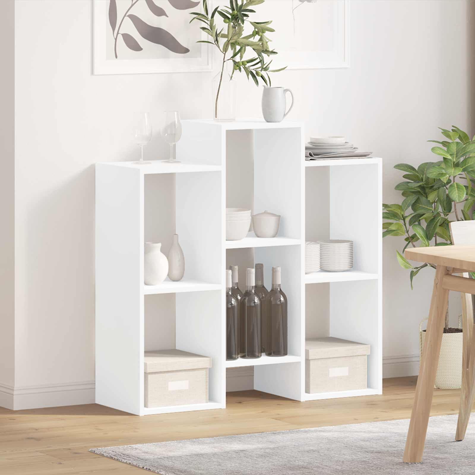 vidaXL Sideboard Weiß 90 x 30 x 90 cm