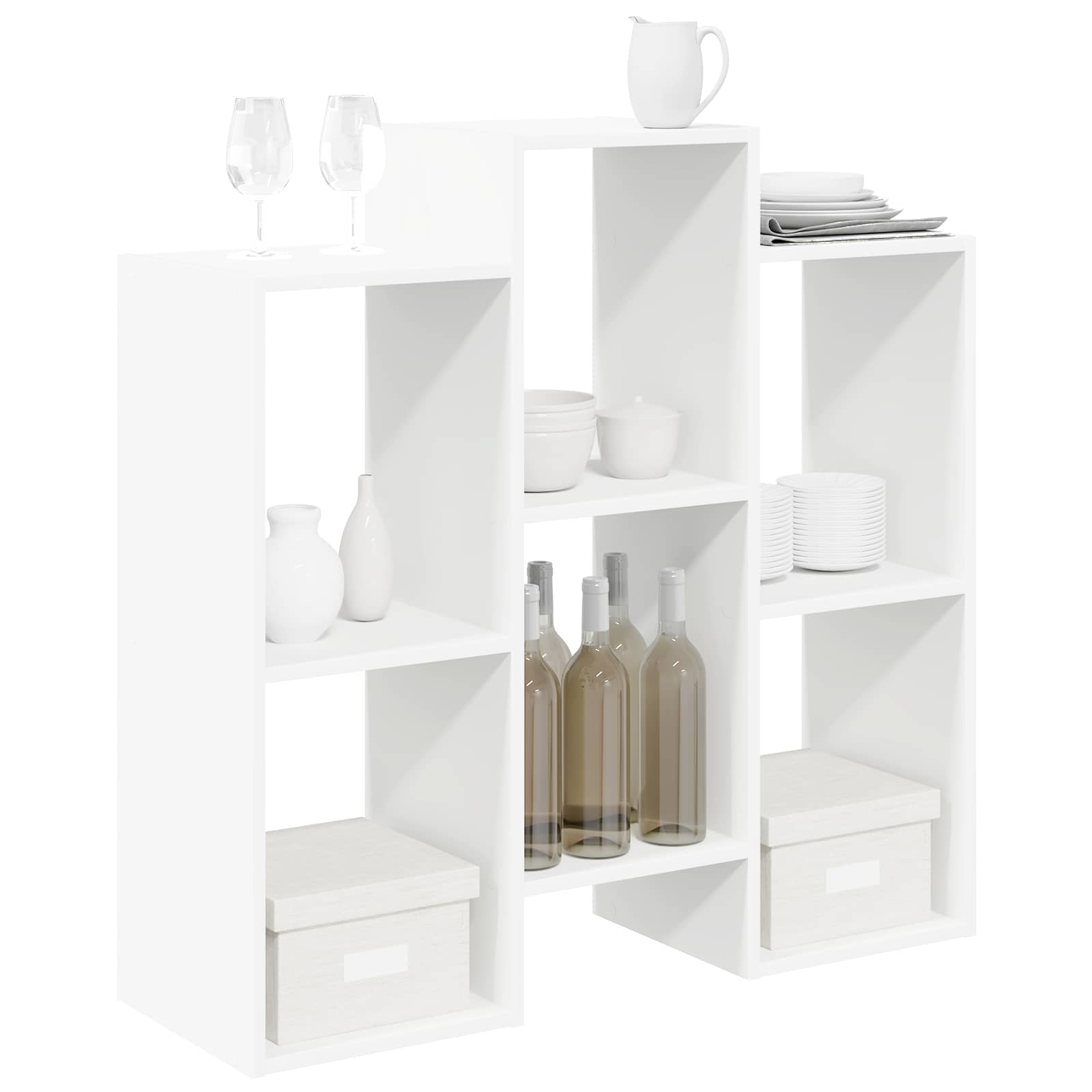 vidaXL Sideboard Weiß 90 x 30 x 90 cm