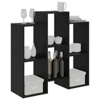 vidaXL Sideboard Schwarz Eichen-Optik 90 x 30 x 90 cm