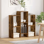 vidaXL Sideboard Geräucherte Eiche 90 x 30 x 90 cm
