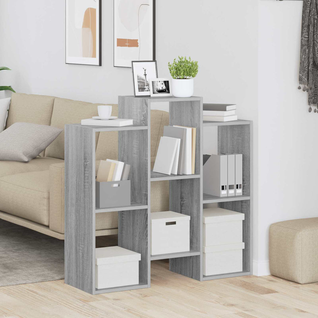 vidaXL Sideboard Graues Sonoma 90 x 30 x 90 cm