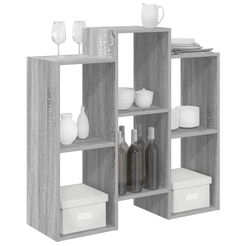 vidaXL Sideboard Graues Sonoma 90 x 30 x 90 cm