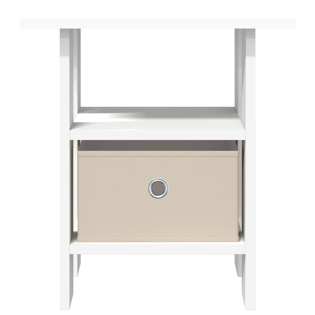 vidaXL Nachttisch mit Schubladen Weiß 41 x 40 x 45 cm Holzwerkstoff