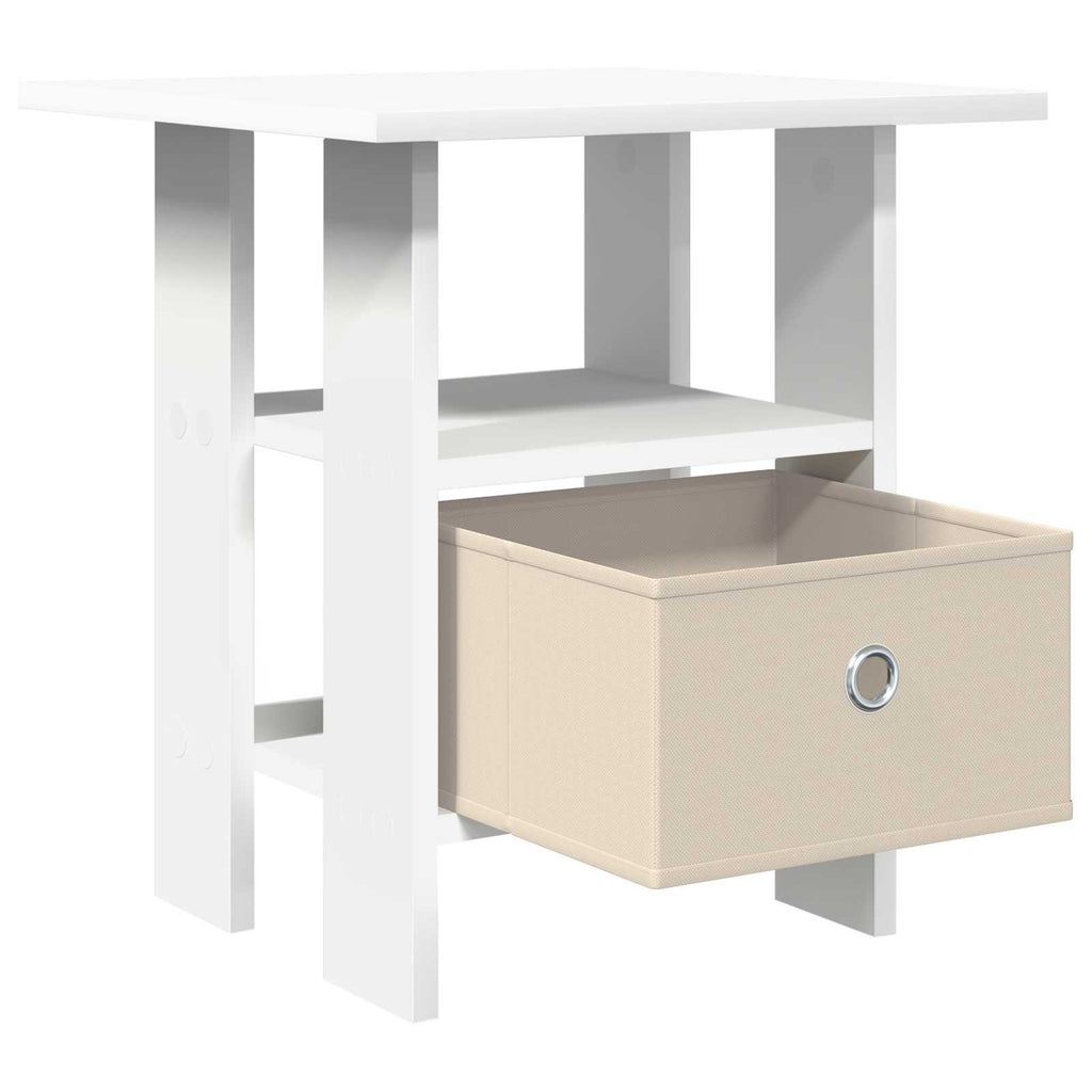 vidaXL Nachttisch 2 pcs Weiß 41 x 40 x 45 cm Holzwerkstoff