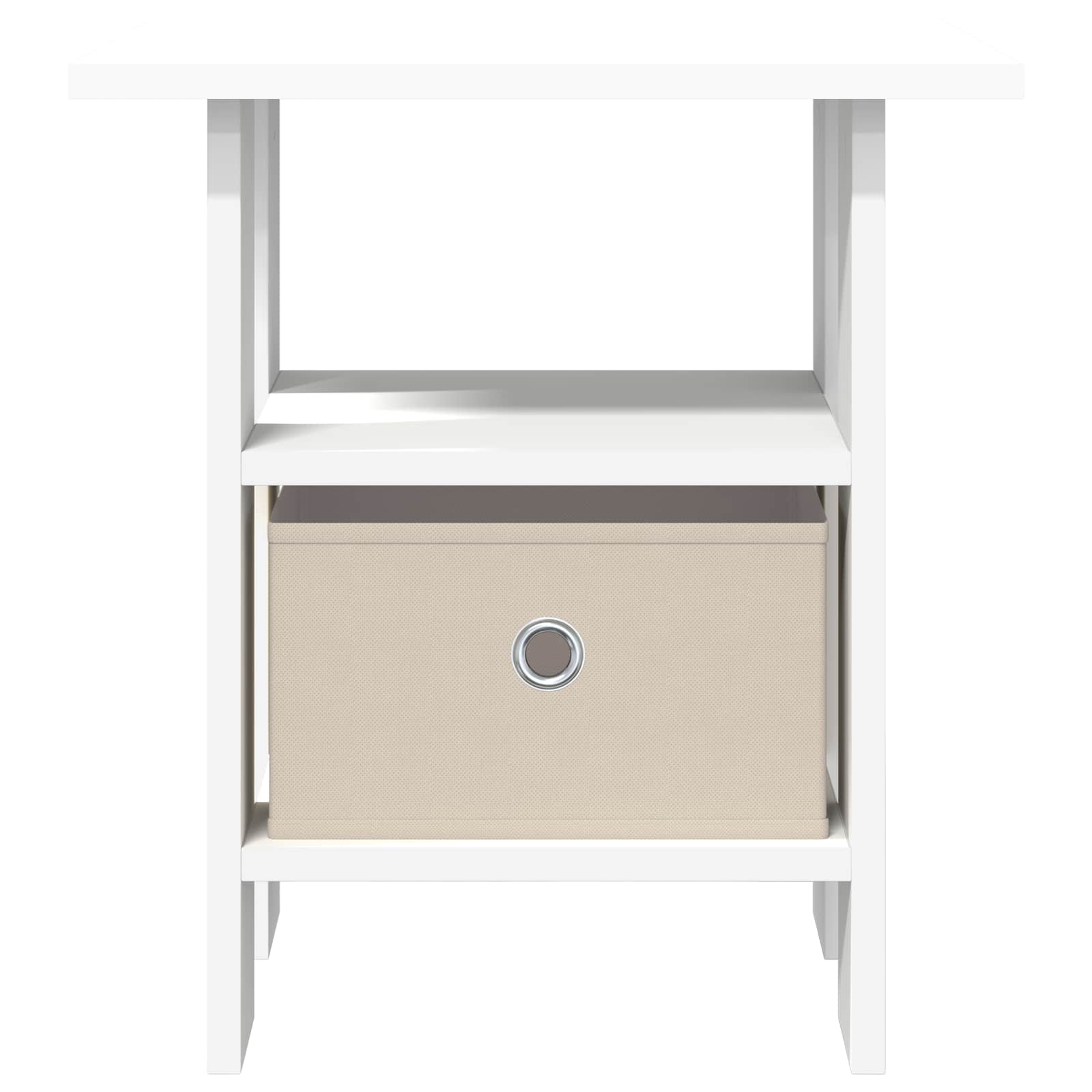 vidaXL Nachttisch 2 pcs Weiß 41 x 40 x 45 cm Holzwerkstoff