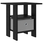vidaXL Nachttisch Schwarz Eichen-Optik 41 x 40 x 45 cm Holzwerkstoff