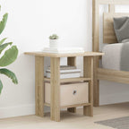 vidaXL Nachttisch 2 pcs Sonoma-Eiche 41 x 40 x 45 cm Holzwerkstoff