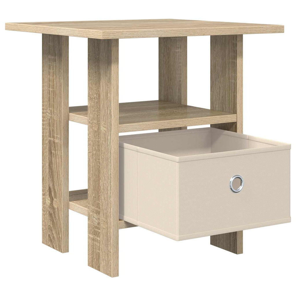 vidaXL Nachttisch 2 pcs Sonoma-Eiche 41 x 40 x 45 cm Holzwerkstoff