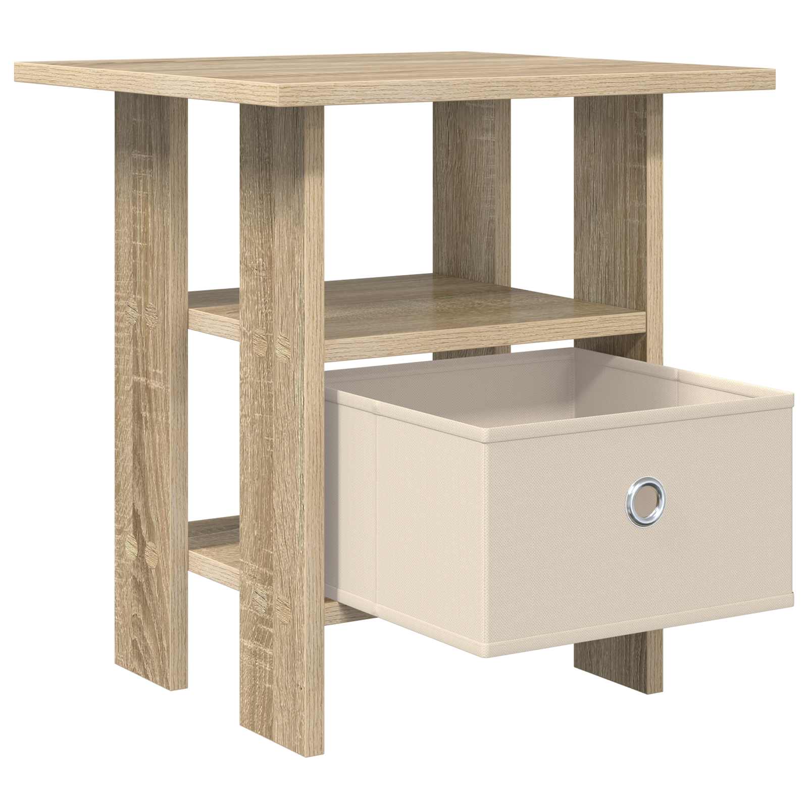 vidaXL Nachttisch 2 pcs Sonoma-Eiche 41 x 40 x 45 cm Holzwerkstoff