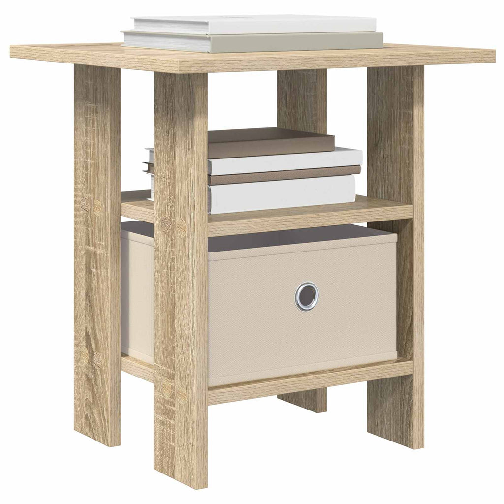 vidaXL Nachttisch 2 pcs Sonoma-Eiche 41 x 40 x 45 cm Holzwerkstoff
