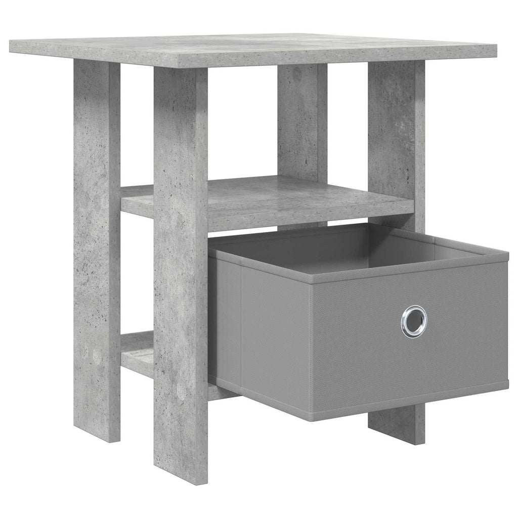 vidaXL Nachttisch Beton Grau 41 x 40 x 45 cm Holzwerkstoff