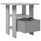 vidaXL Nachttisch 2 pcs Beton Grau 41 x 40 x 45 cm Holzwerkstoff