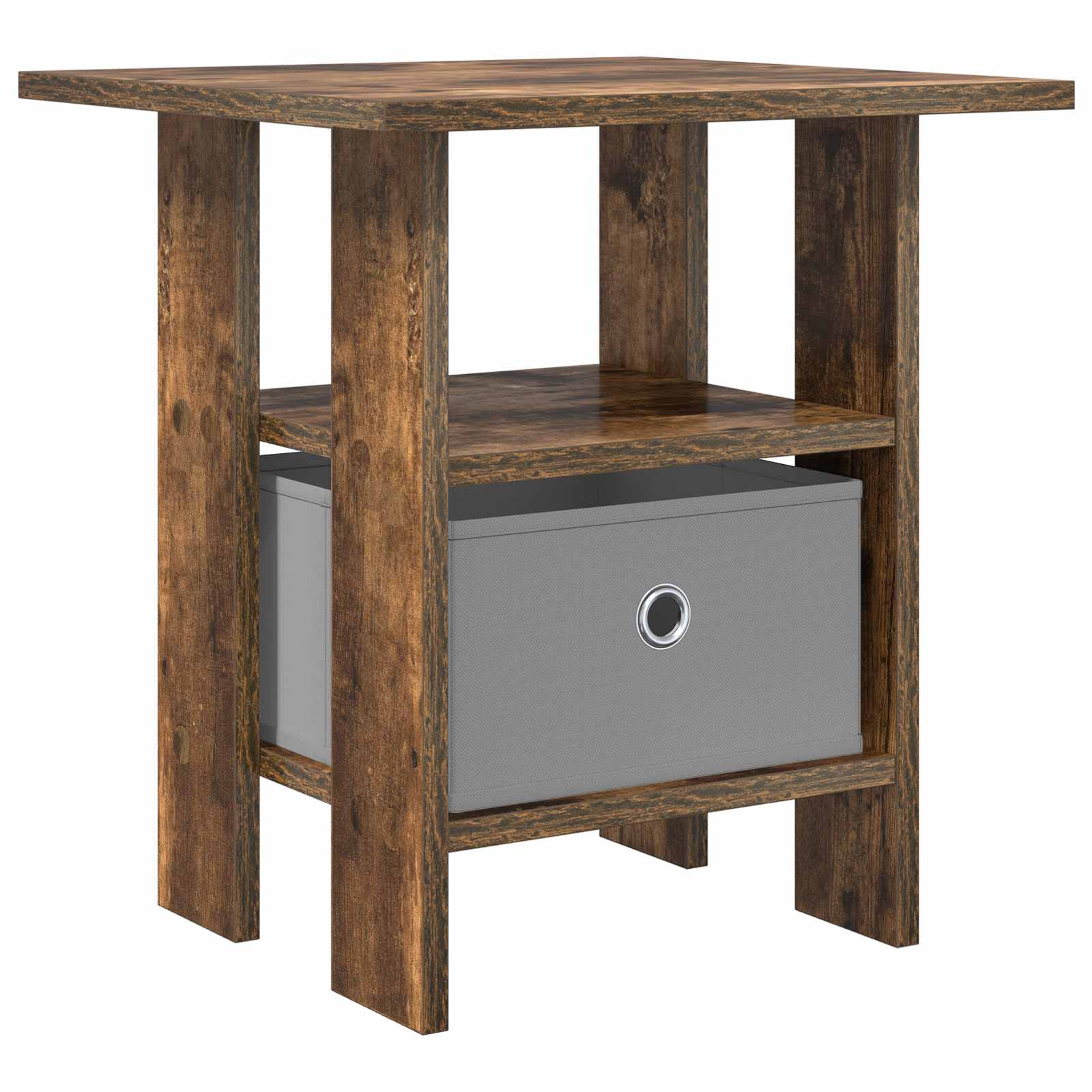 vidaXL Nachttisch Geräucherte Eiche 41 x 40 x 45 cm Holzwerkstoff