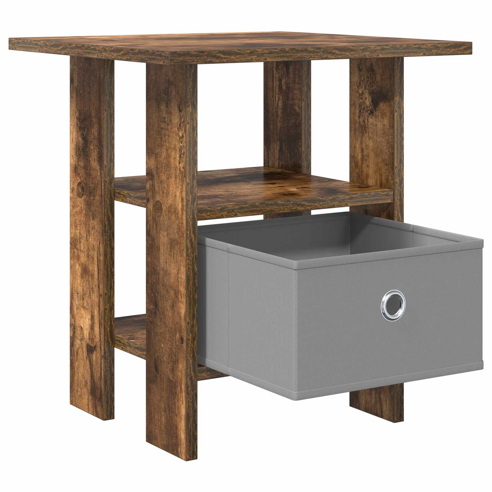 vidaXL Nachttisch 2 pcs Geräucherte Eiche 41 x 40 x 45 cm