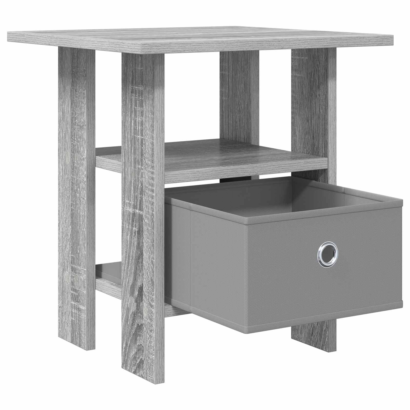 vidaXL Nachttisch Graues Sonoma 41 x 40 x 45 cm Holzwerkstoff
