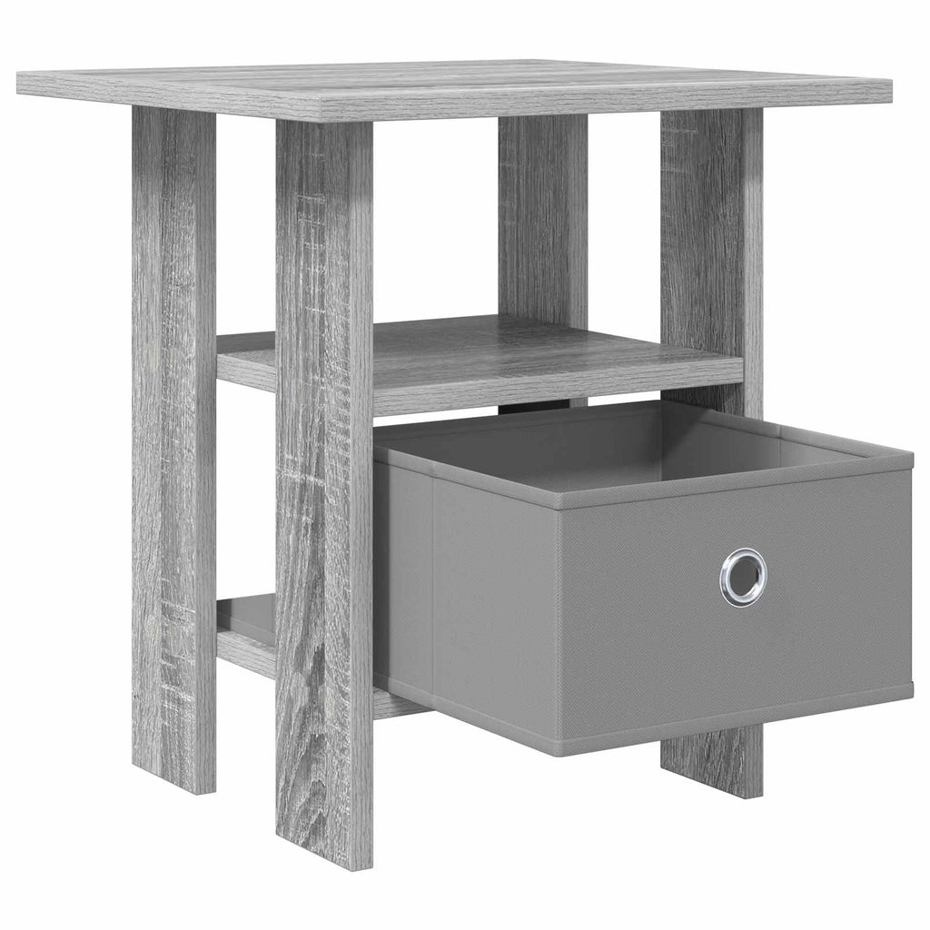vidaXL Nachttisch 2 pcs Graues Sonoma 41 x 40 x 45 cm Holzwerkstoff