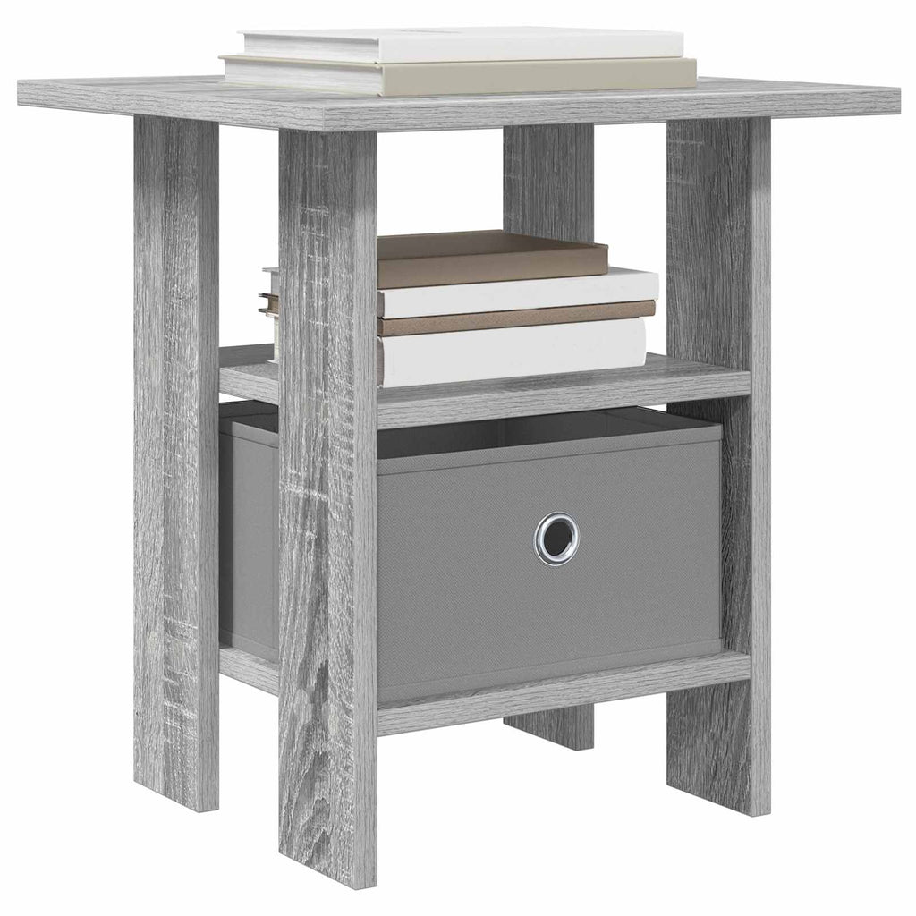 vidaXL Nachttisch 2 pcs Graues Sonoma 41 x 40 x 45 cm Holzwerkstoff