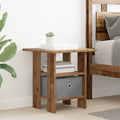 vidaXL Nachttisch mit Schubladen Altholz 41 x 40 x 45 cm Holzwerkstoff