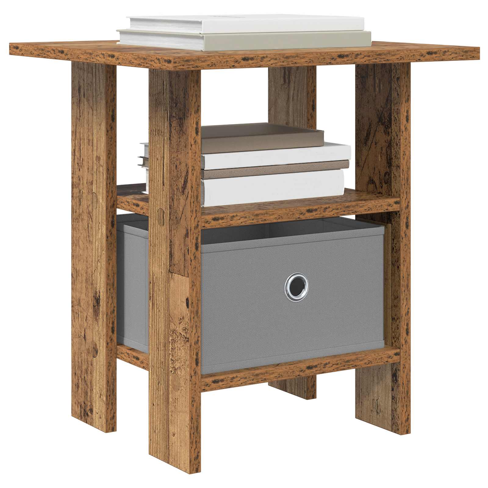 vidaXL Nachttisch 2 pcs Altholz 41 x 40 x 45 cm Holzwerkstoff