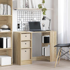 vidaXL Schreibtisch Sonoma-Eiche 100 x 40 x 75 cm Holzwerkstoff