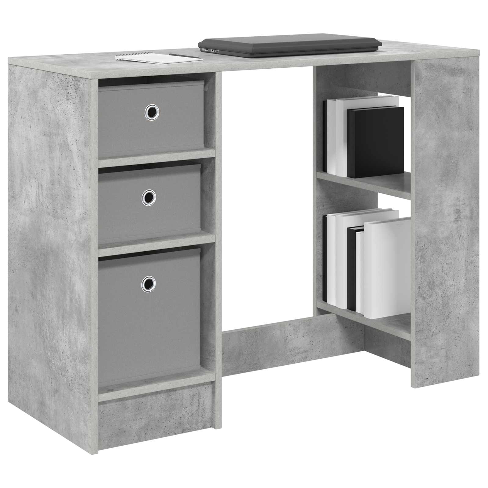 vidaXL Schreibtisch Beton Grau 100 x 40 x 75 cm Holzwerkstoff