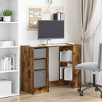 vidaXL Schreibtisch Geräucherte Eiche 100 x 40 x 75 cm Holzwerkstoff