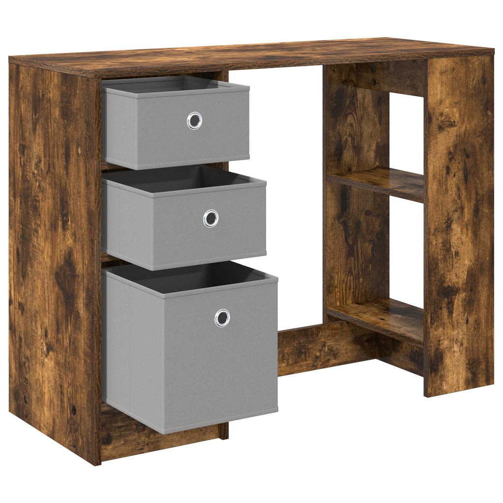 vidaXL Schreibtisch Geräucherte Eiche 100 x 40 x 75 cm Holzwerkstoff