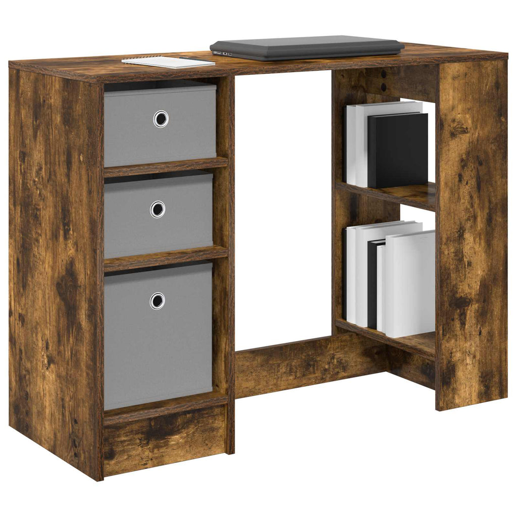 vidaXL Schreibtisch Geräucherte Eiche 100 x 40 x 75 cm Holzwerkstoff