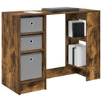 vidaXL Schreibtisch Geräucherte Eiche 100 x 40 x 75 cm Holzwerkstoff