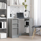 vidaXL Schreibtisch Graues Sonoma 100 x 40 x 75 cm Holzwerkstoff