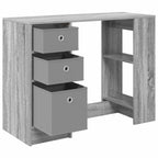 vidaXL Schreibtisch Graues Sonoma 100 x 40 x 75 cm Holzwerkstoff