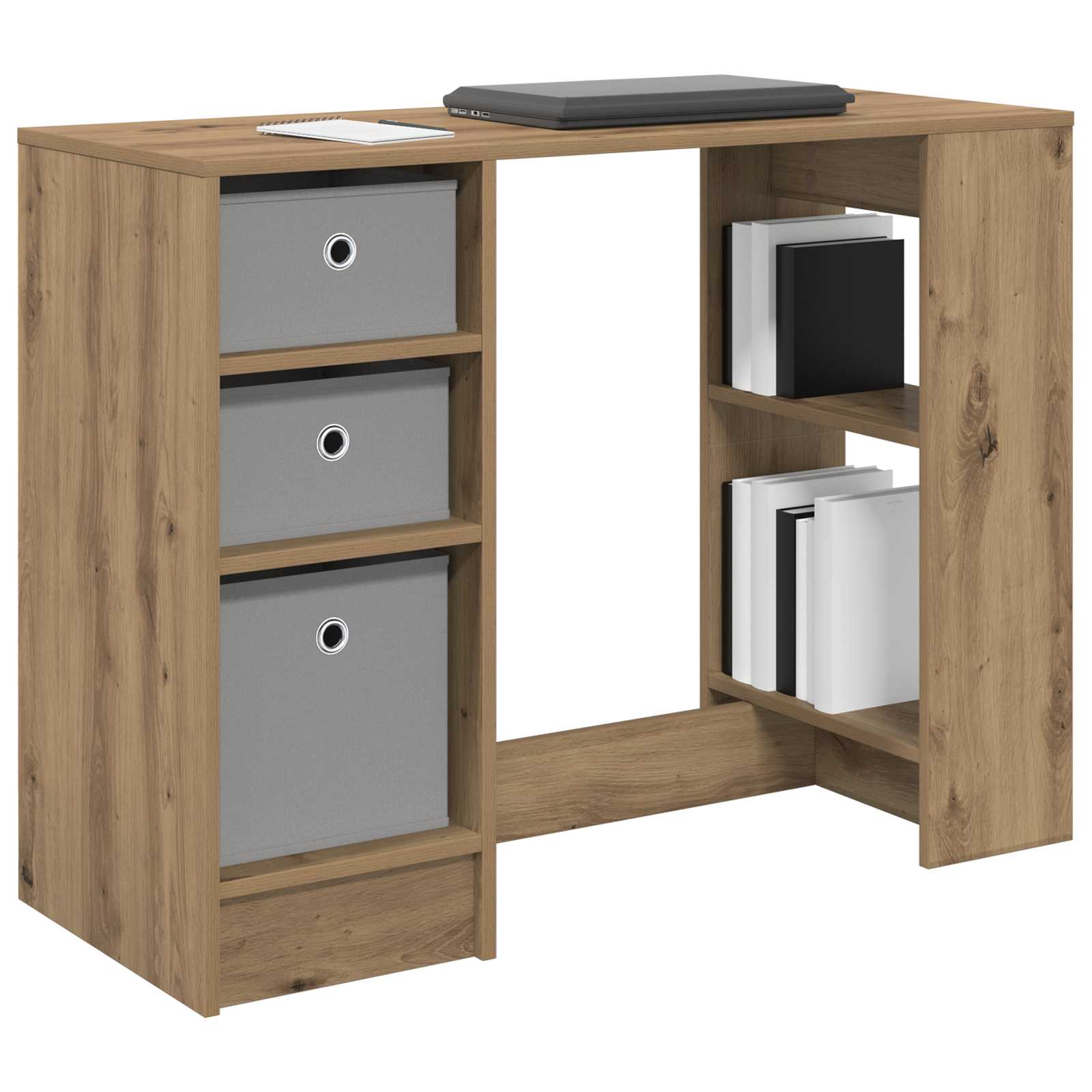 vidaXL Schreibtisch Artisan-Eiche 100 x 40 x 75 cm Holzwerkstoff