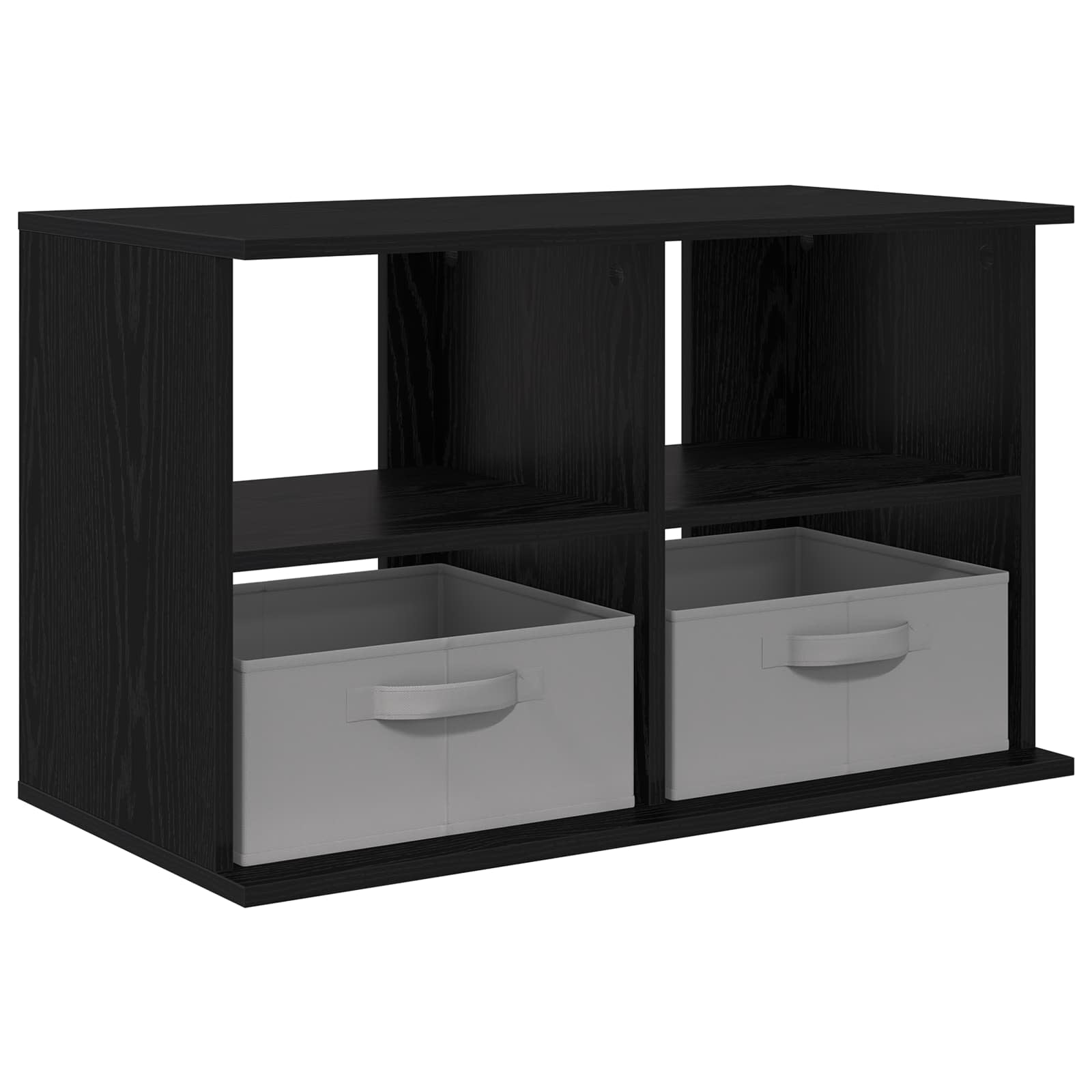vidaXL TV-Ständer mit Schubladen Schwarz Eichen-Optik 79 x 40 x 48 cm