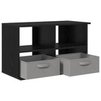vidaXL TV-Ständer mit Schubladen Schwarz Eichen-Optik 79 x 40 x 48 cm
