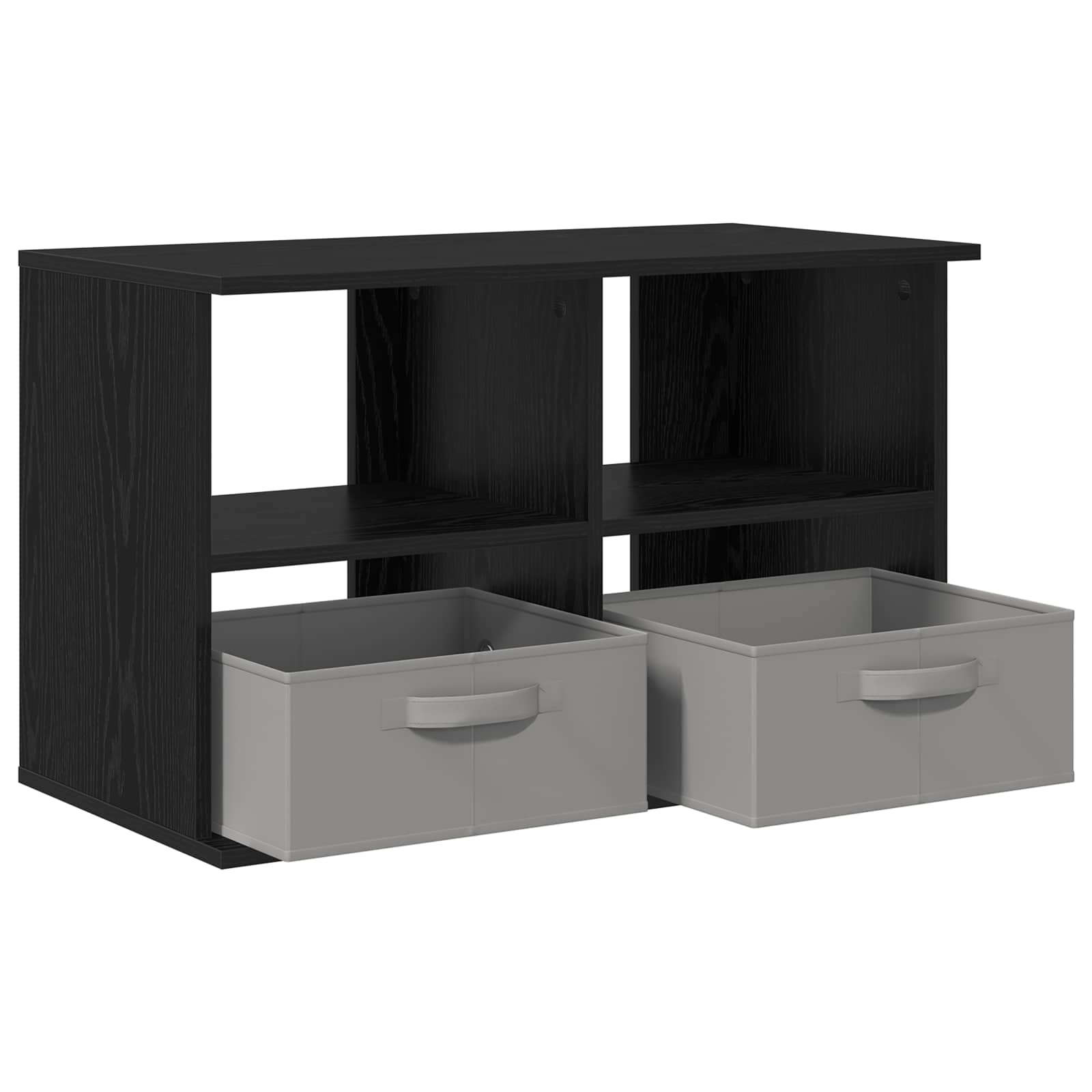 vidaXL TV-Ständer mit Schubladen Schwarz Eichen-Optik 79 x 40 x 48 cm