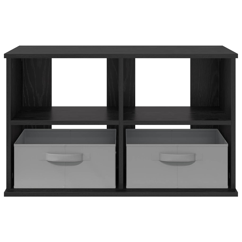 vidaXL TV-Ständer mit Schubladen Schwarz Eichen-Optik 79 x 40 x 48 cm