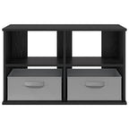 vidaXL TV-Ständer mit Schubladen Schwarz Eichen-Optik 79 x 40 x 48 cm