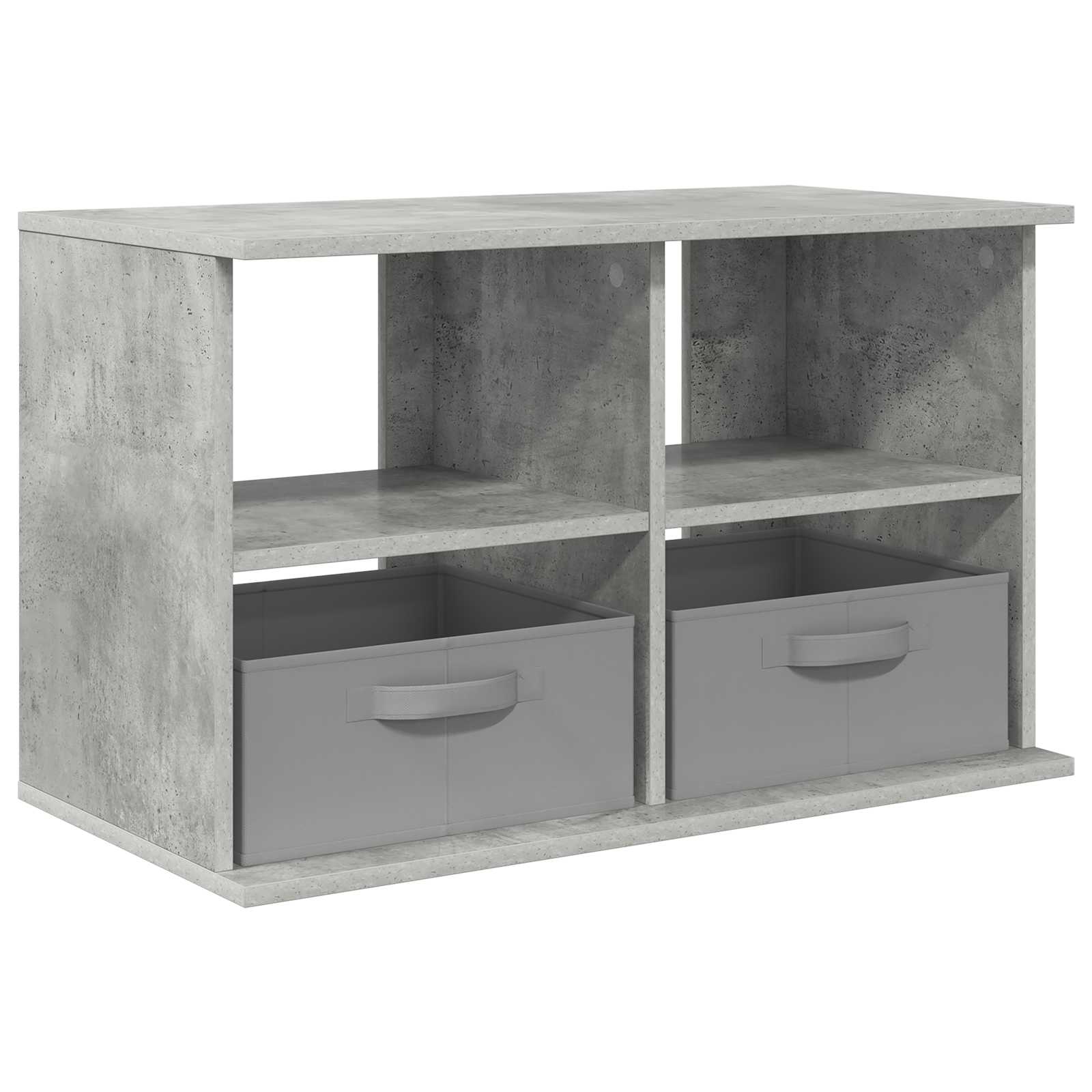 vidaXL TV-Ständer mit Schubladen Beton Grau 79 x 40 x 48 cm